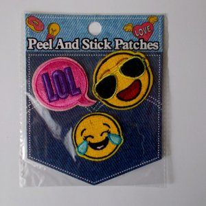 NWT Peel and Stick Fun Emoji Patches